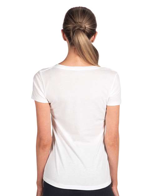 Next Level 1540 Women's Ideal V-Neck Tee - Back view