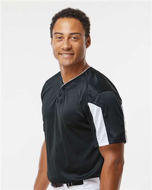 Alleson Athletic 7976 Men's Striker Placket - Side view