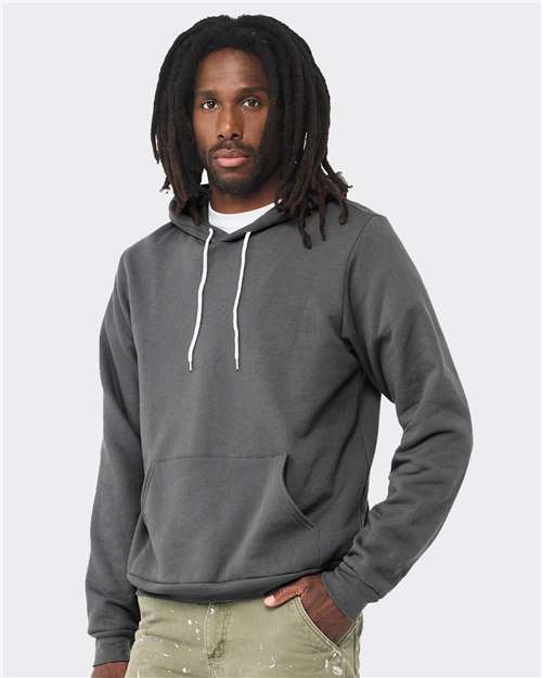 BELLA CANVAS 3719 Unisex Sponge Fleece Hoodie Sweatshirt - Side view