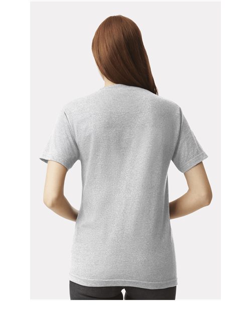 American Apparel 1301 Unisex Heavyweight Cotton Tee - Back view