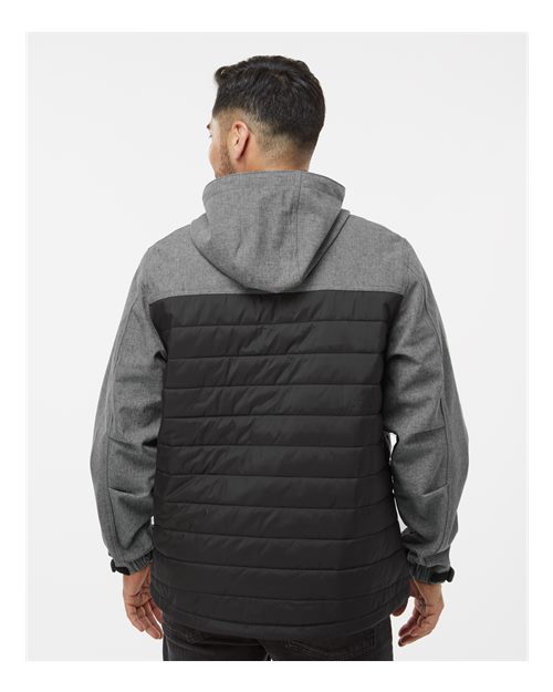 DRI DUCK 5324 Men's Pinnacle Soft Shell Puffer Jacket - Back view