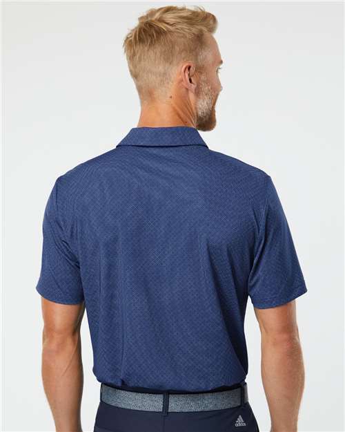 Adidas A498 Men's Ultimate365 Diamond Dot Print Polo - Back view