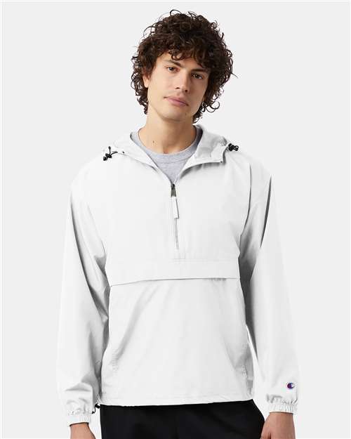 Champion CO200 Unisex Packable Anorak Jacket - Back view