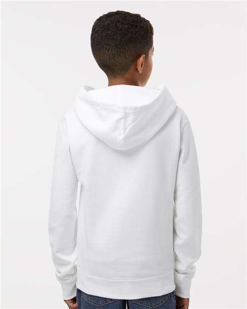 Independent Trading Co. SS4001Y Youth Midweight Hooded Sweatshirt - Back view