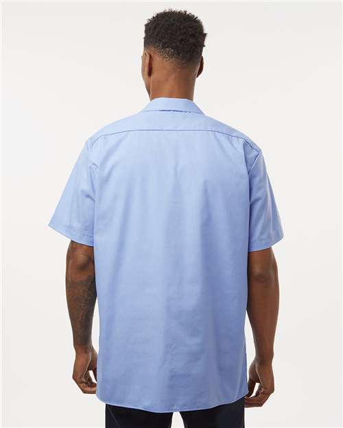 Dickies S535 Men's Industrial Short Sleeve Work Shirt - Back view