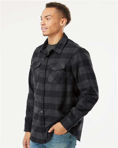 Independent Trading Co. EXP50F Unisex Flannel Shirt - Side view