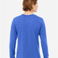 BELLA  CANVAS 3513 Unisex Triblend Long Sleeve Tee - Back view