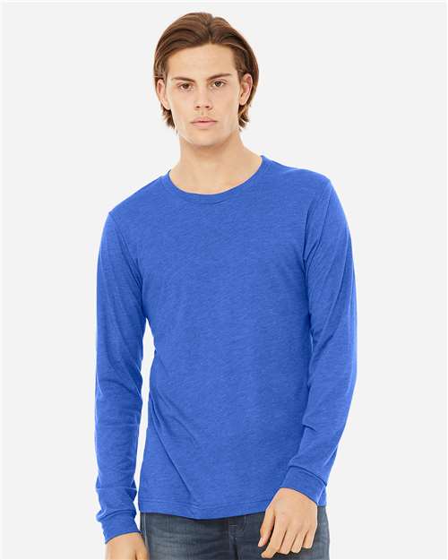 BELLA  CANVAS 3513 Unisex Triblend Long Sleeve Tee - Front view