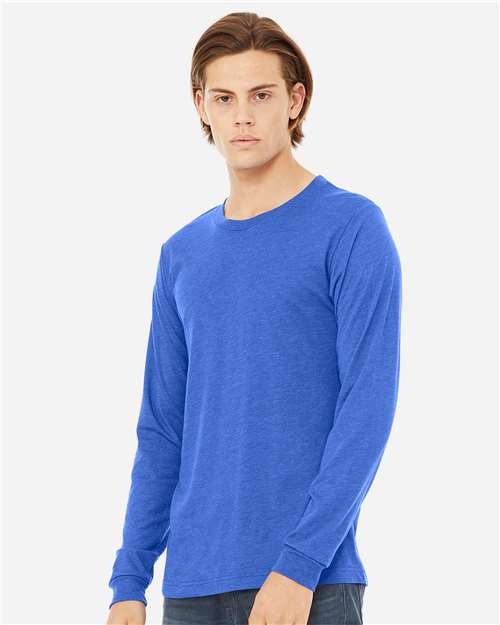 BELLA  CANVAS 3513 Unisex Triblend Long Sleeve Tee - Side view