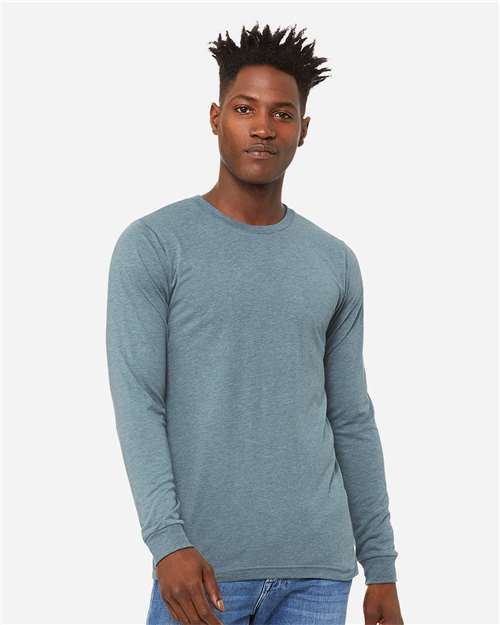 BELLA  CANVAS 3513 Unisex Triblend Long Sleeve Tee - Front view