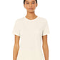 BELLA  CANVAS 6400CVC Women?s Relaxed Fit Heather CVC Tee - Front view