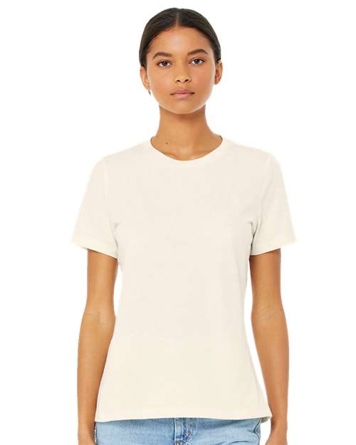 BELLA  CANVAS 6400CVC Women?s Relaxed Fit Heather CVC Tee - Front view