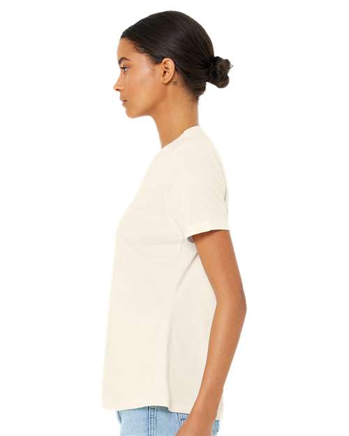 BELLA  CANVAS 6400CVC Women?s Relaxed Fit Heather CVC Tee - Side view