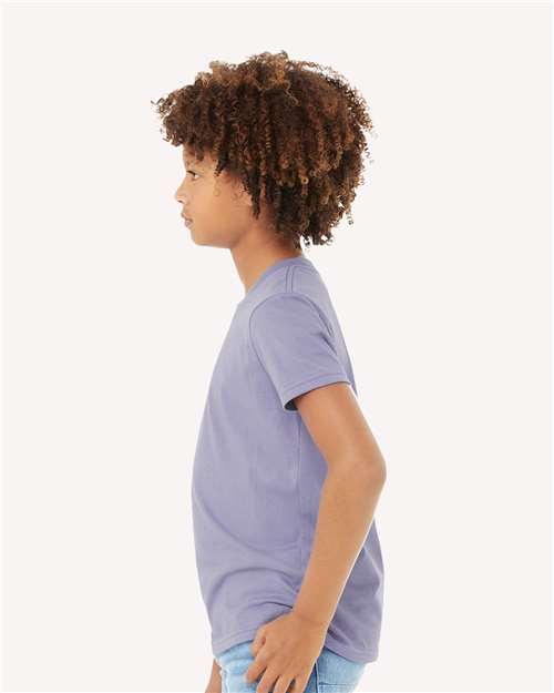 BELLA  CANVAS 3001Y Youth Jersey Tee - Side view