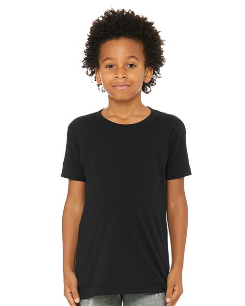 BELLA  CANVAS 3001YCVC Youth CVC Jersey Tee - Front view