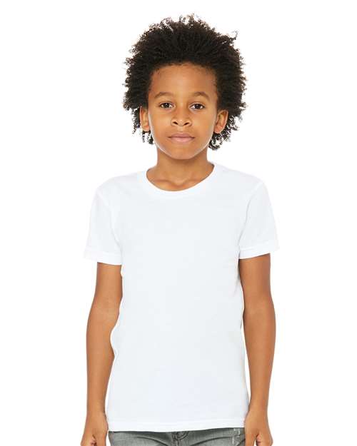 BELLA  CANVAS 3001YCVC Youth CVC Jersey Tee - Front view