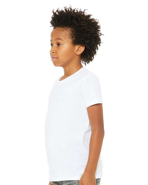 BELLA  CANVAS 3001YCVC Youth CVC Jersey Tee - Side view