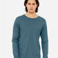 BELLA  CANVAS 3501CVC Heather CVC Long Sleeve Tee - Front view