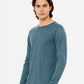 BELLA  CANVAS 3501CVC Heather CVC Long Sleeve Tee - Side view