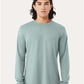 BELLA  CANVAS 3501CVC Heather CVC Long Sleeve Tee - Front view