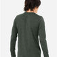BELLA  CANVAS 3501CVC Heather CVC Long Sleeve Tee - Back view