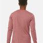 BELLA  CANVAS 3501CVC Heather CVC Long Sleeve Tee - Back view