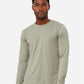BELLA  CANVAS 3501CVC Heather CVC Long Sleeve Tee - Front view