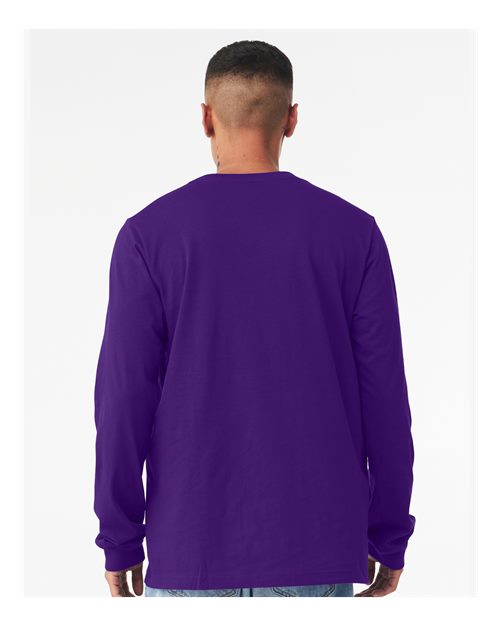 BELLA  CANVAS 3501 Unisex Jersey Long Sleeve Tee - Back view