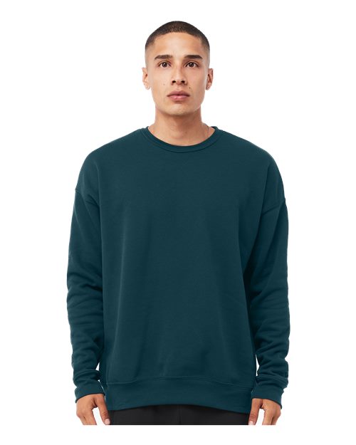 BELLA  CANVAS 3945 Unisex Sponge Fleece Drop Shoulder Crewneck Sweatshirt - Front view
