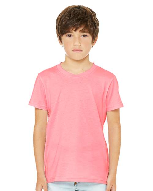 BELLA  CANVAS 3001YCVC Youth CVC Jersey Tee - Front view