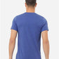 BELLA  CANVAS 3005CVC Unisex Heather CVC V-Neck Tee - Back view