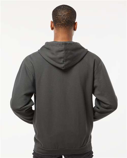 Tultex 331 Unisex Full-Zip Hooded Sweatshirt - Back view