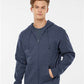 Tultex 331 Unisex Full-Zip Hooded Sweatshirt - Front view