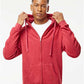 Tultex 331 Unisex Full-Zip Hooded Sweatshirt - Front view