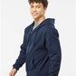 Tultex 331 Unisex Full-Zip Hooded Sweatshirt - Side view