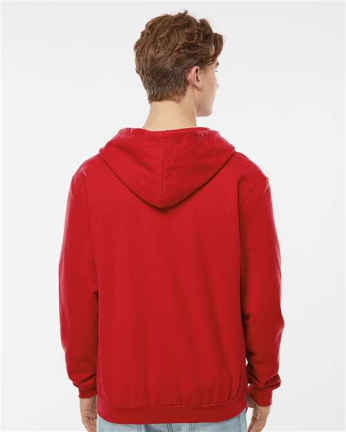 Tultex 331 Unisex Full-Zip Hooded Sweatshirt - Back view
