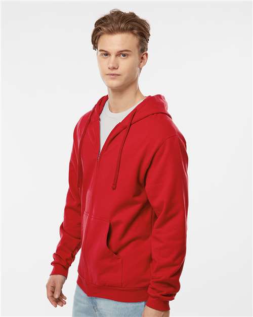 Tultex 331 Unisex Full-Zip Hooded Sweatshirt - Side view