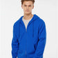 Tultex 331 Unisex Full-Zip Hooded Sweatshirt - Front view