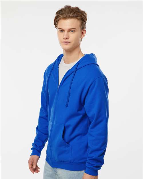 Tultex 331 Unisex Full-Zip Hooded Sweatshirt - Side view