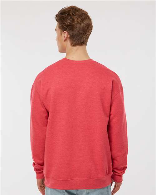 Tultex 340 Unisex Fleece Crewneck Sweatshirt - Back view