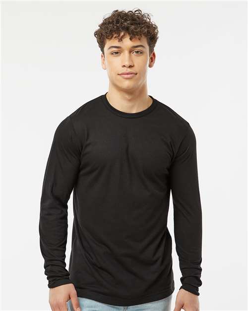 Tultex 242 Unisex Poly-Rich Long Sleeve T-Shirt - Front view