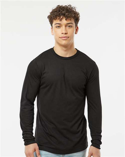 Tultex 242 Unisex Poly-Rich Long Sleeve T-Shirt - Front view