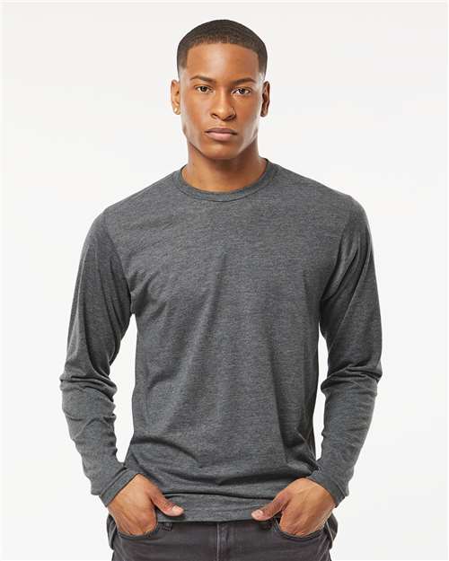 Tultex 242 Unisex Poly-Rich Long Sleeve T-Shirt - Front view