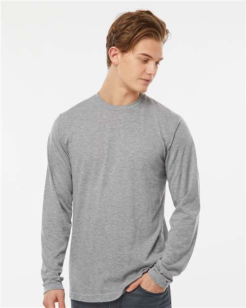 Tultex 242 Unisex Poly-Rich Long Sleeve T-Shirt - Front view