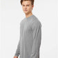 Tultex 242 Unisex Poly-Rich Long Sleeve T-Shirt - Side view