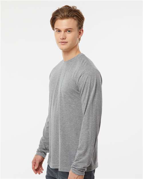 Tultex 242 Unisex Poly-Rich Long Sleeve T-Shirt - Side view