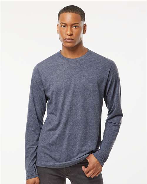 Tultex 242 Unisex Poly-Rich Long Sleeve T-Shirt - Front view
