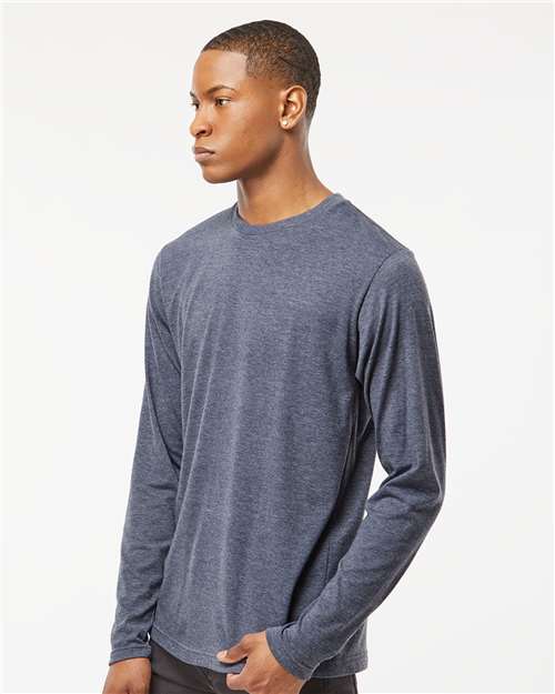 Tultex 242 Unisex Poly-Rich Long Sleeve T-Shirt - Side view