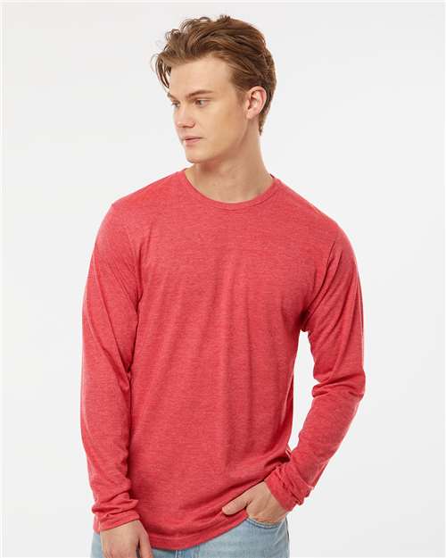 Tultex 242 Unisex Poly-Rich Long Sleeve T-Shirt - Front view