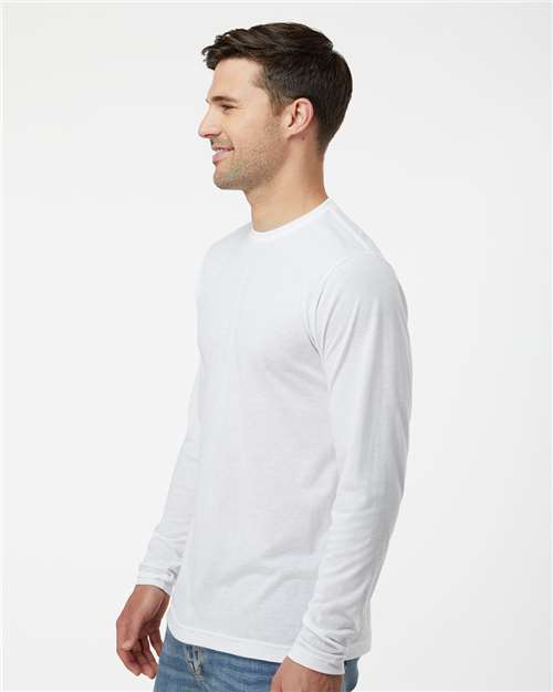 Tultex 242 Unisex Poly-Rich Long Sleeve T-Shirt - Side view